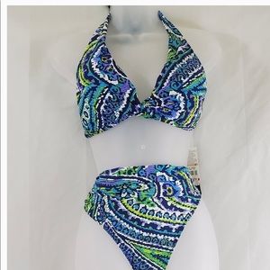 Ralph Lauren Womens 2-Piece Bathing Suit Size 12